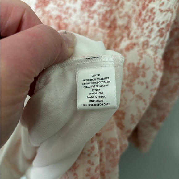 Madden NYC Long Sleeve Pink Tiered Dress - Picture 6 of 7